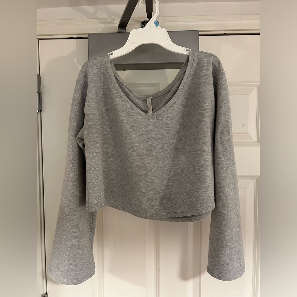 Gray Lululemon Long Sleeve Top
